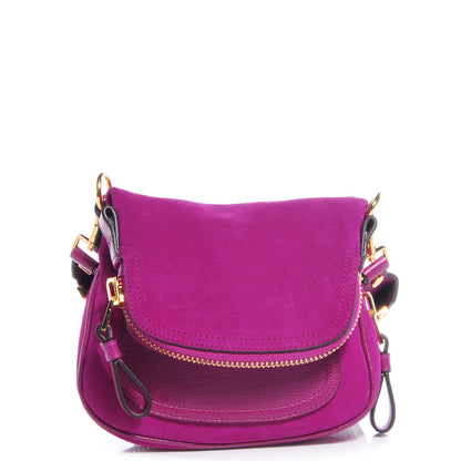 Tom Ford Suede Jennifer Mini Crossbody Magenta 1 of 9