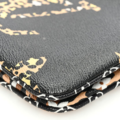 Louis Vuitton Monogram Giant Jungle Pochette Double Zip Black 5 of 10