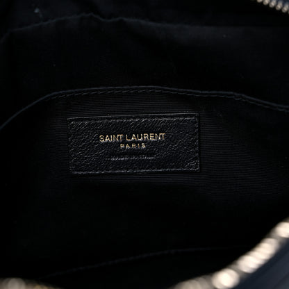 Saint Laurent Calfskin Matelasse Monogram Lou Camera Bag Deep Marine 6 of 12