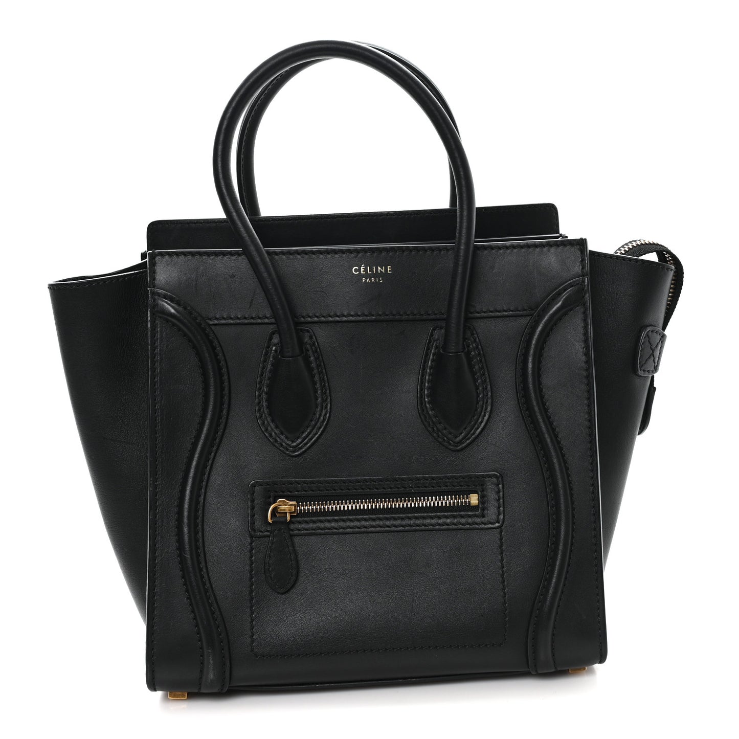 Smooth Calfskin Micro Luggage Black
