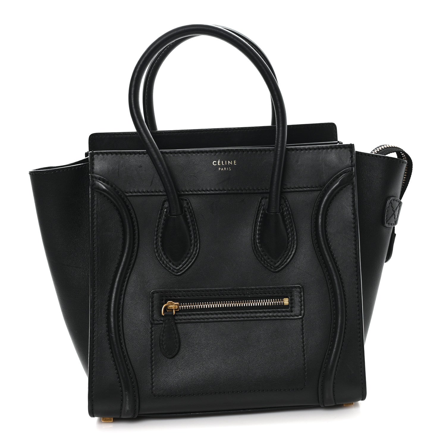 Celine Smooth Calfskin Micro Luggage Black 1 of 9