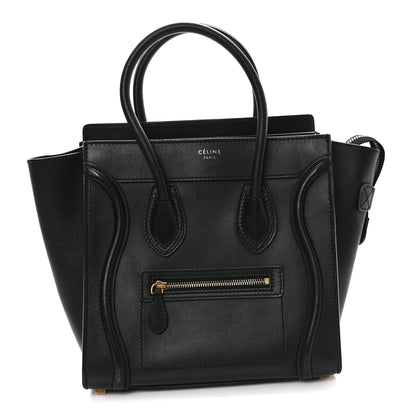 Celine Smooth Calfskin Micro Luggage Black 1 of 9