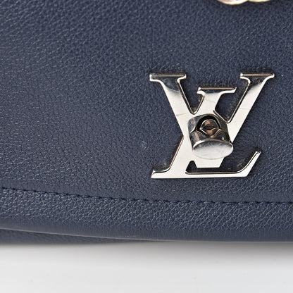 Louis Vuitton Calfskin Lockme II Chain Bag BB Marine Rouge 12 of 12