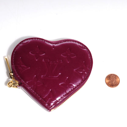Louis Vuitton Vernis Heart Coin Purse Violet 4 of 9