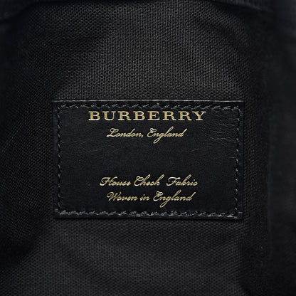 Burberry Derby Calfskin House Check Cornwall Hobo Black 6 of 12