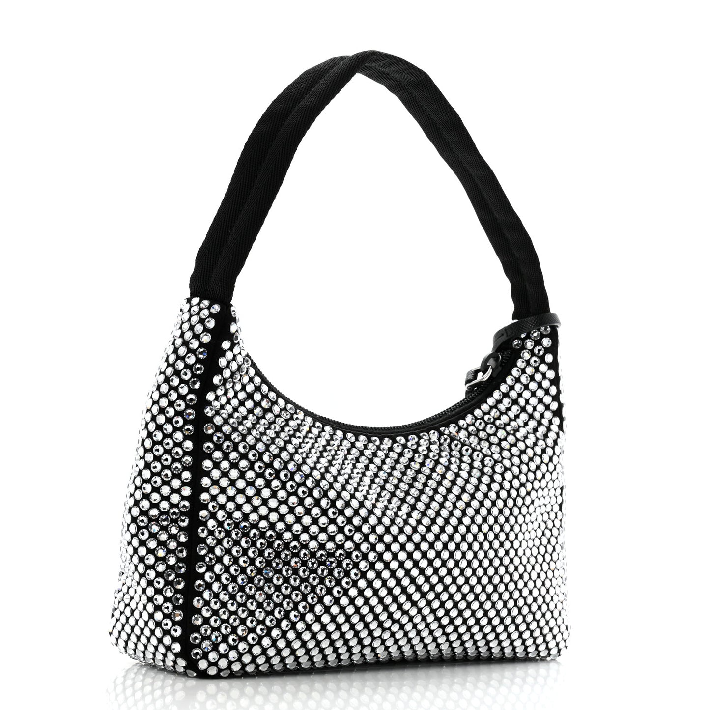 Satin Crystal Mini Re-Edition 2000 Bag Cristal