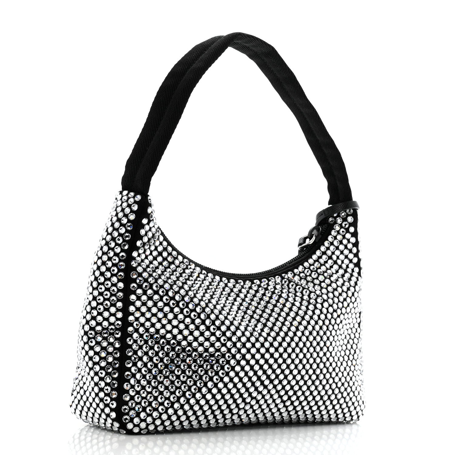 Prada Satin Crystal Mini Re-Edition 2000 Bag Cristal 3 of 10