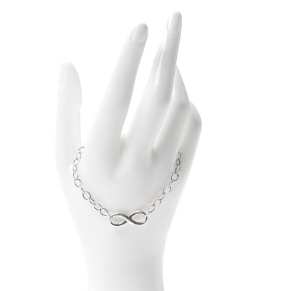 Tiffany Sterling Silver Infinity Chain Bracelet 2 of 5