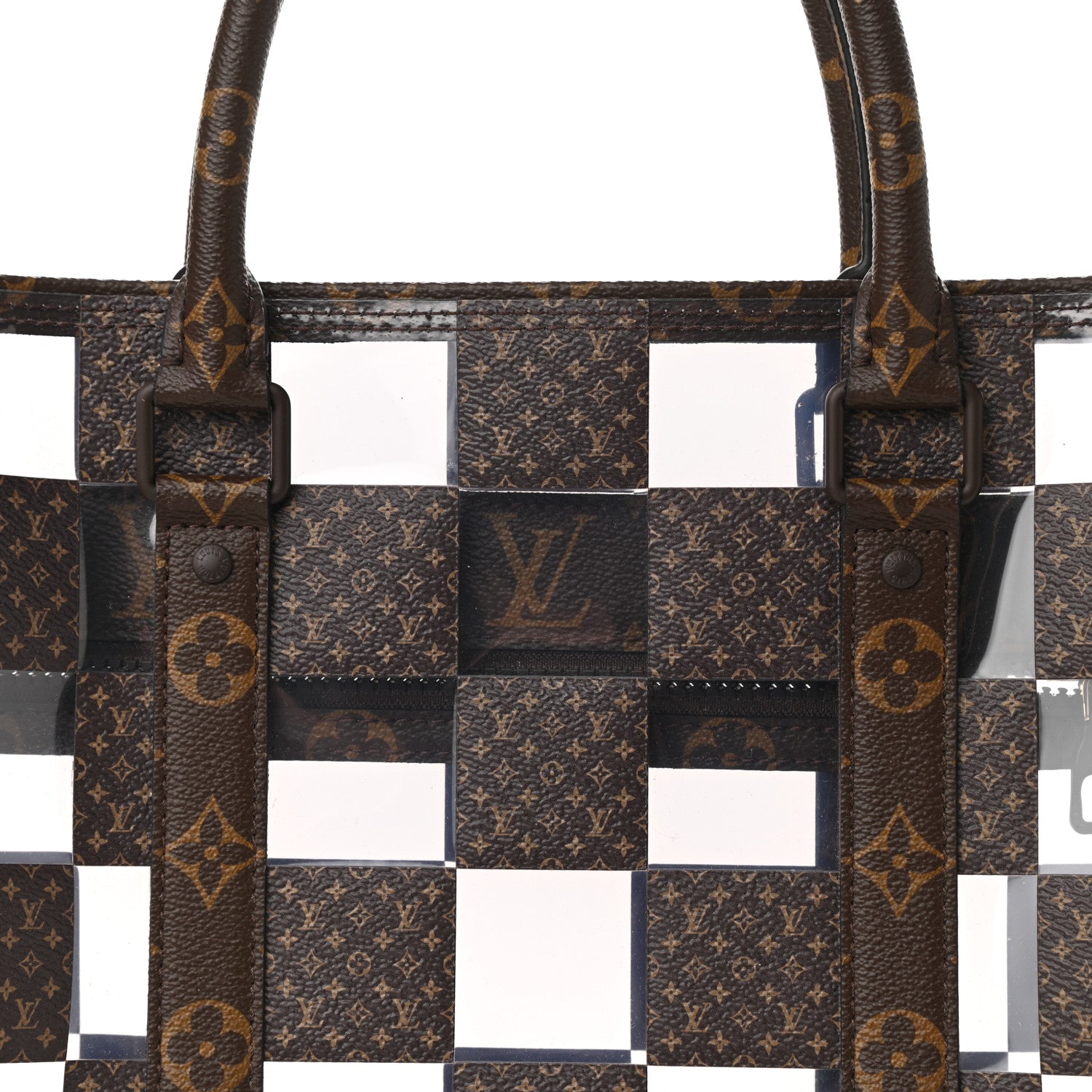 Louis Vuitton PVC Monogram Chess Sac Plat 7 of 9
