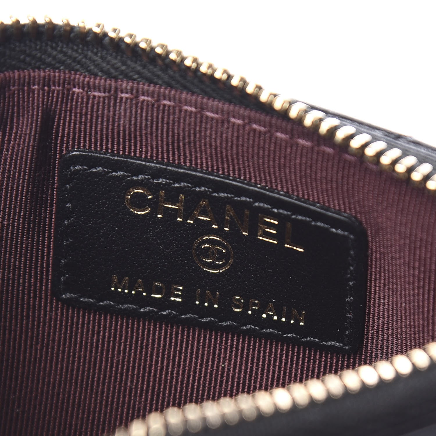 Chanel Aged Calfskin Quilted Reissue Flap Zip Card Holder Black 5 of 7