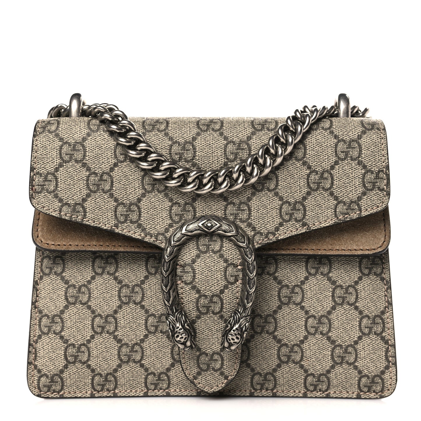 GG Supreme Monogram Mini Dionysus Shoulder Bag Taupe