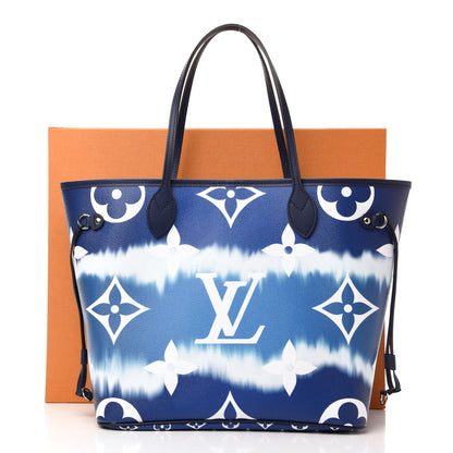 Louis Vuitton Monogram Escale Neverfull MM Blue 14 of 14