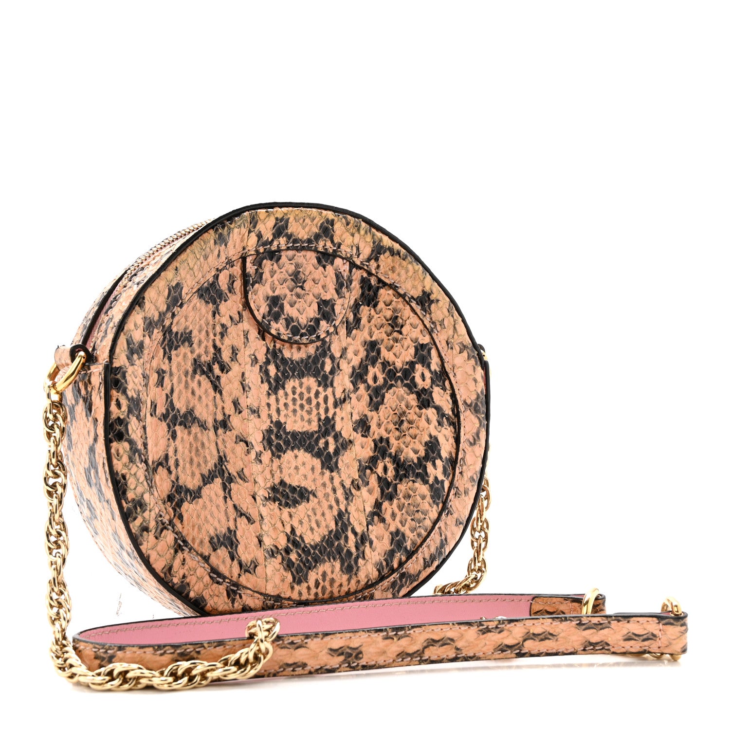 Gucci Snakeskin GG Ophidia Round Crossbody Bag 3 of 13