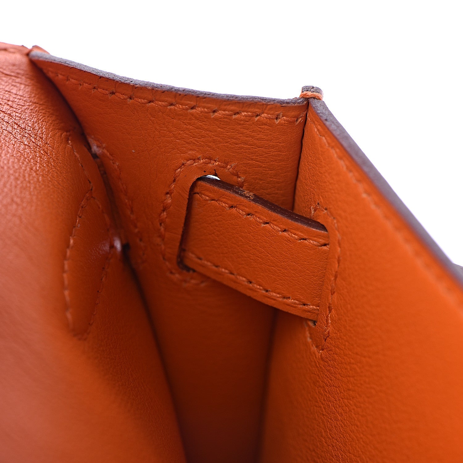 Hermes Swift Kelly Longue Clutch Pochette Orange 11 of 29