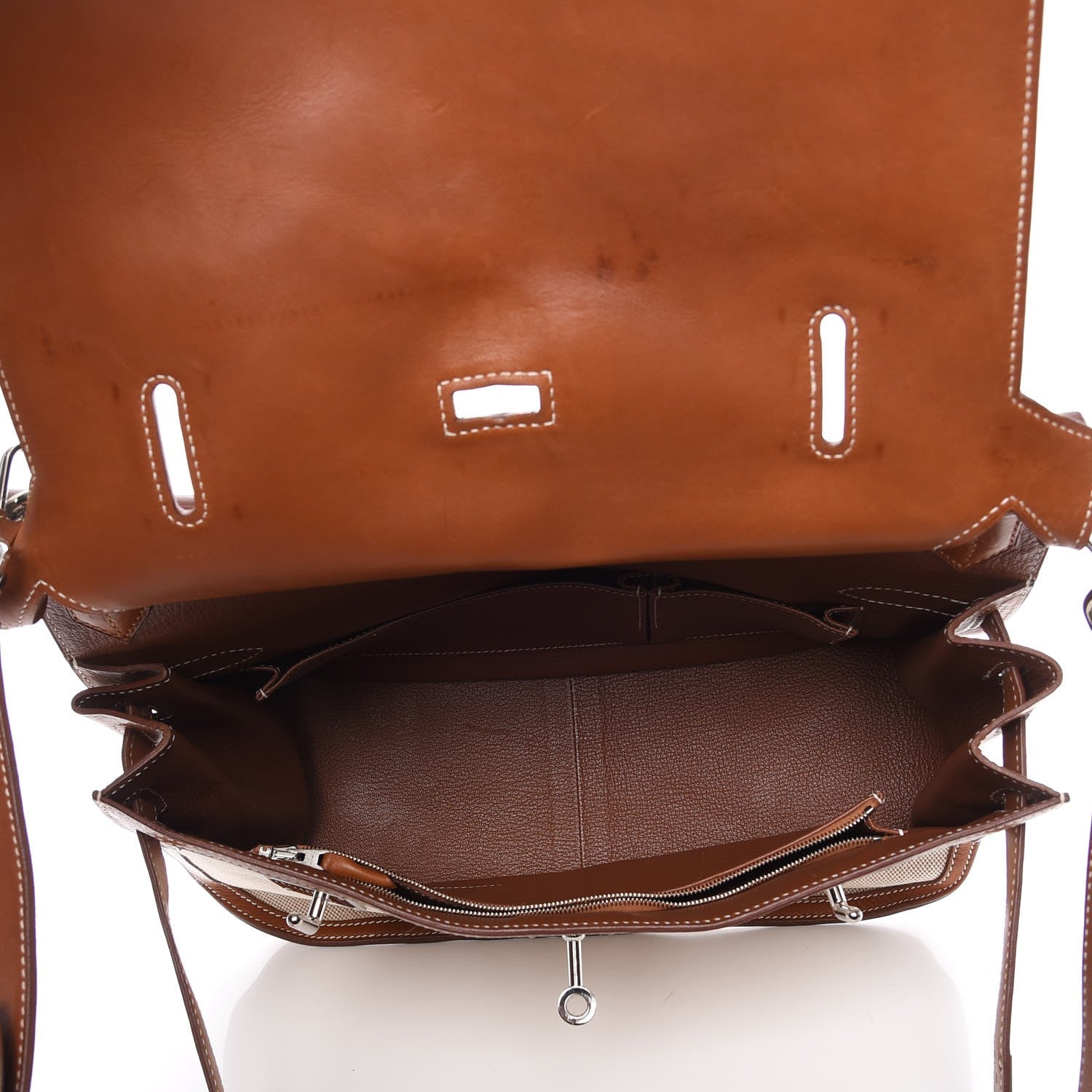 Hermes Toile Natural Barenia Jypsiere 34 Ecru 5 of 14