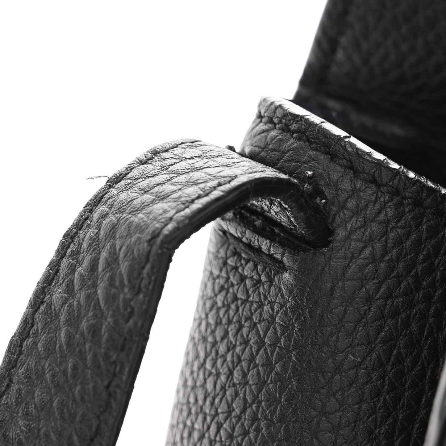 Soft Calfskin Small Jackie Top Handle Bag Black