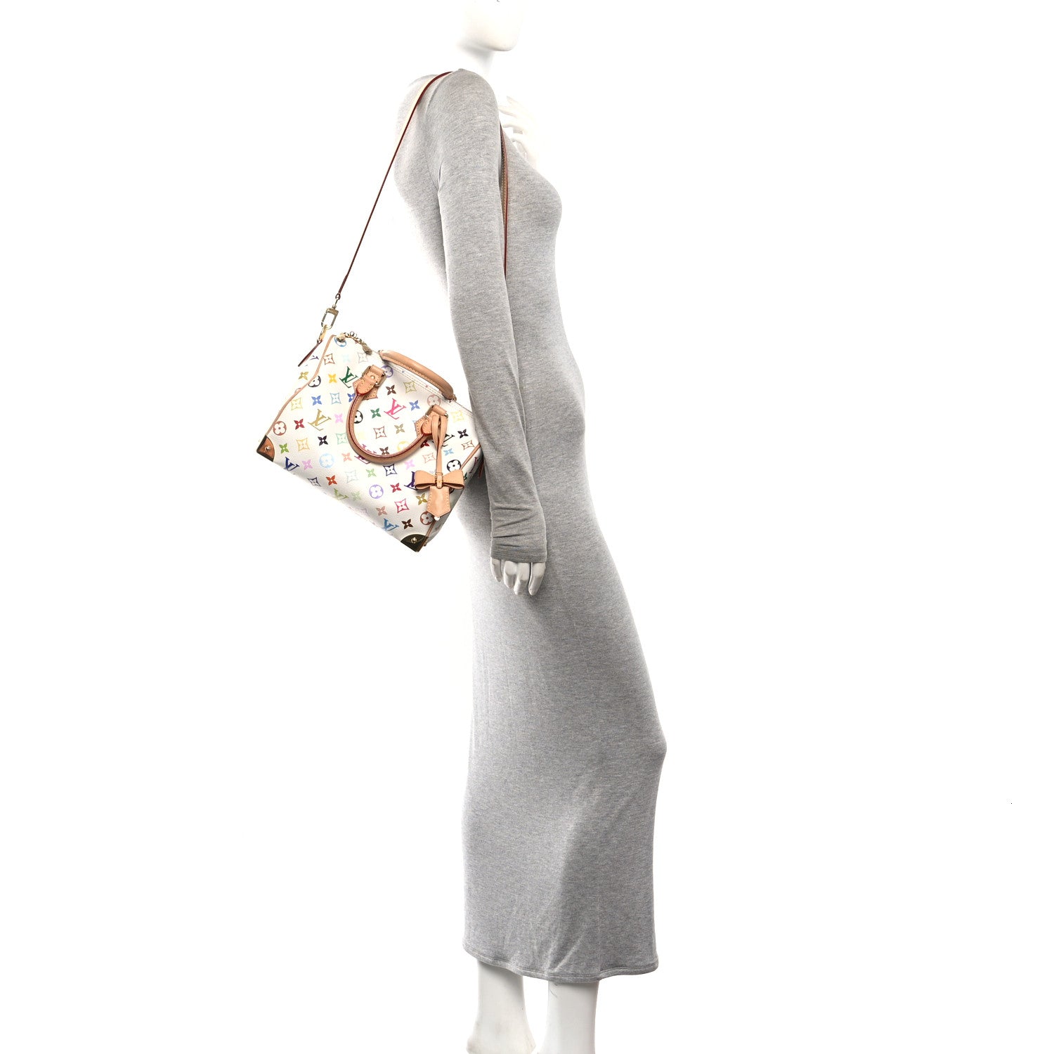 Louis Vuitton LV X TM Monogram Multicolor Speedy Bandouliere 25 White 2 of 9