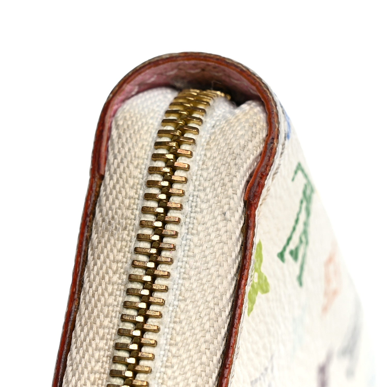 Louis Vuitton Monogram Multicolor Zippy Coin Purse Wallet White