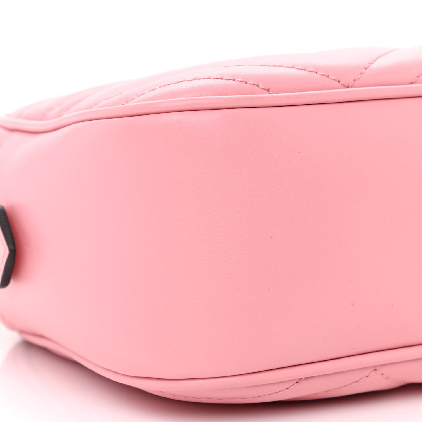 Calfskin Matelasse Small GG Marmont Chain Shoulder Bag Wild Rose