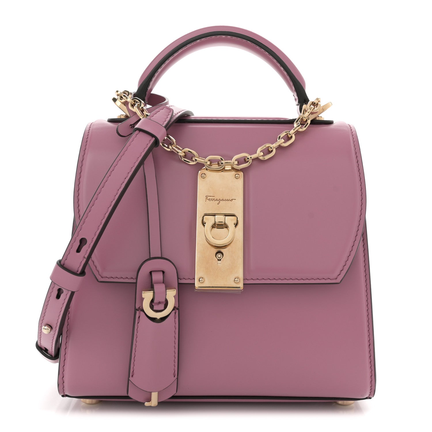Salvatore Ferragamo Smooth Calfskin Small Boxyz 1 of 13
