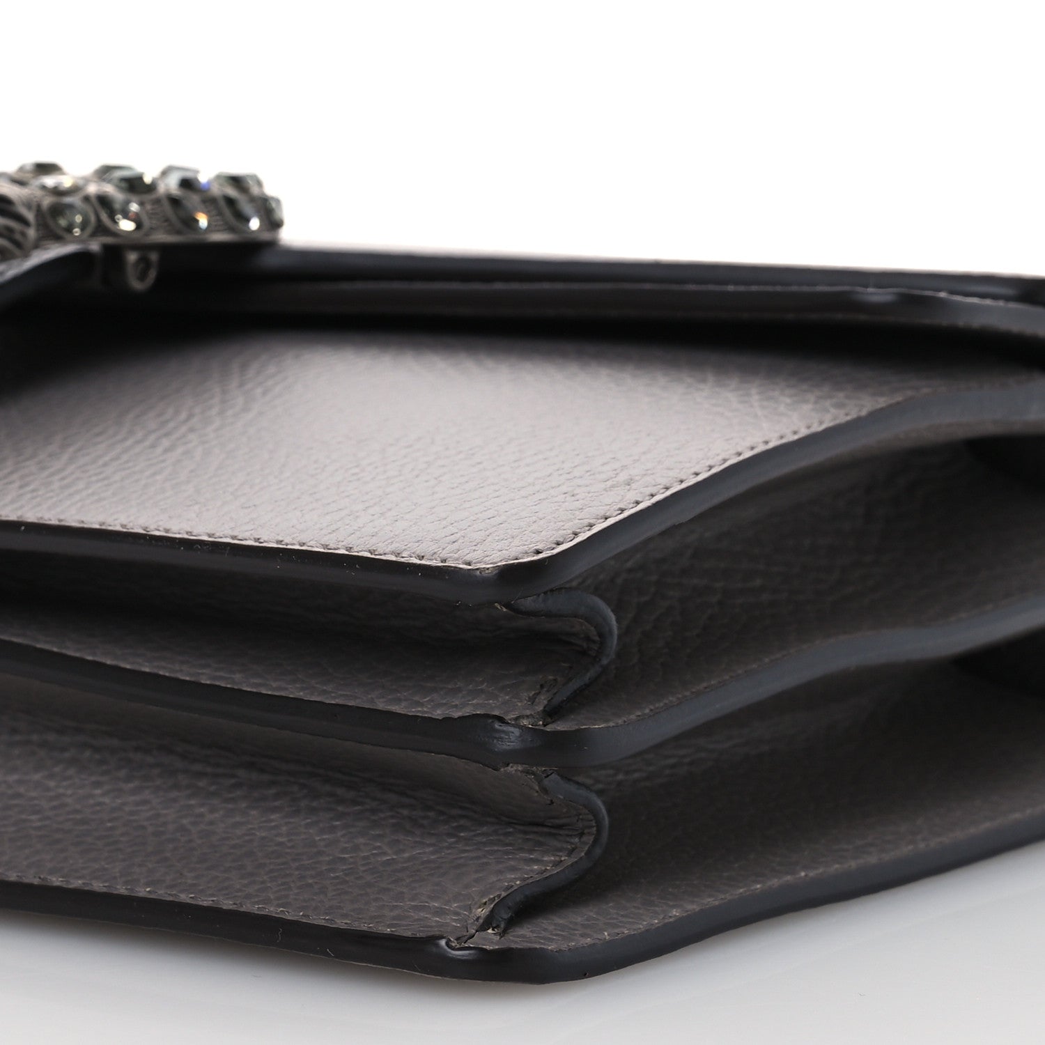 Gucci Pebbled Calfskin Small Dionysus Shoulder Bag Dusty Grey 11 of 13