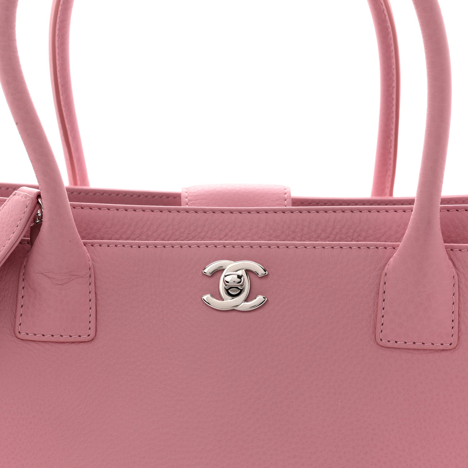 Chanel Calfskin Cerf Executive Shopper Pink 10 of 13