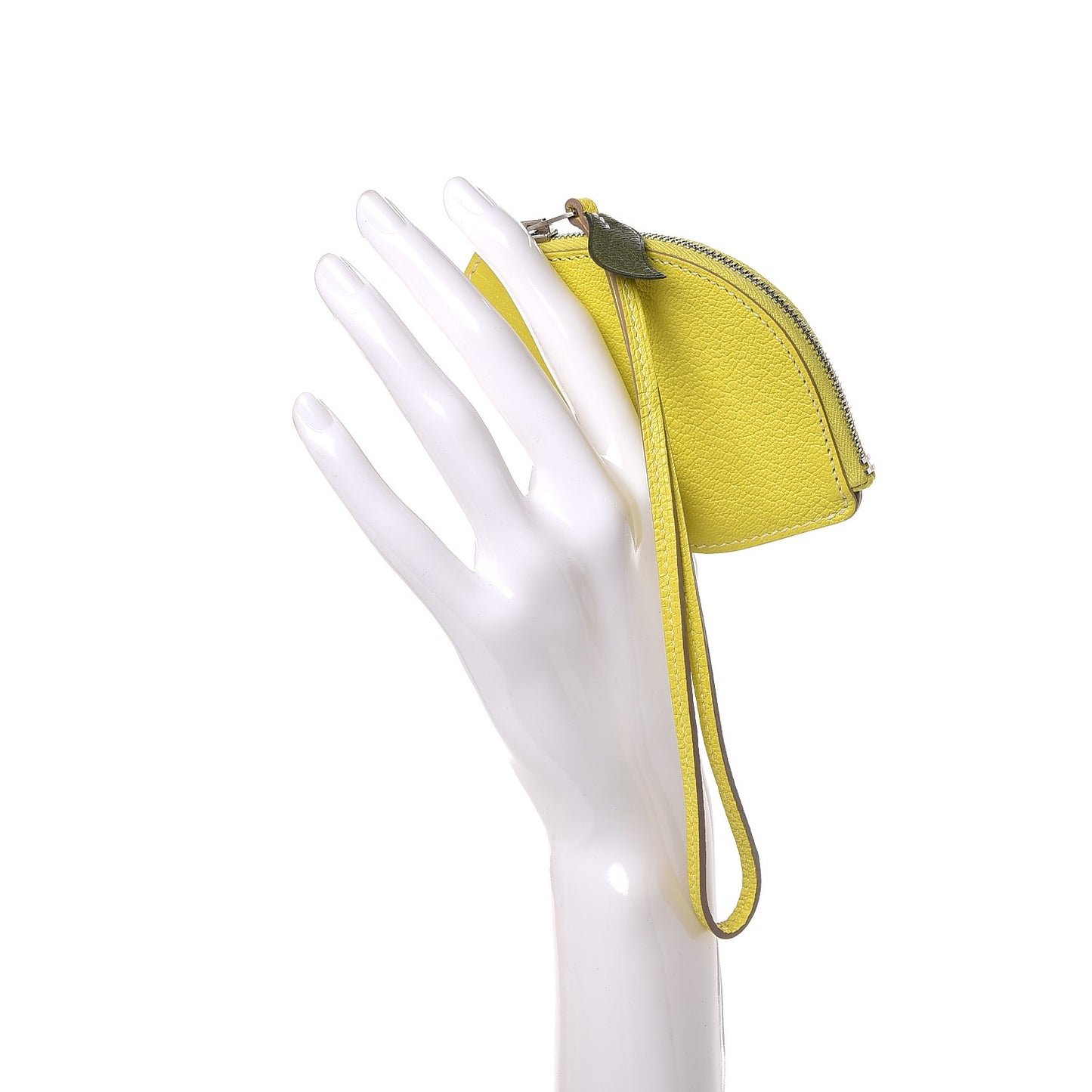 Chevre Mysore Tutti Frutti Citron Coin Purse Charm Lime