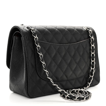 Chanel Caviar Quilted Jumbo Double Flap Black 3 of 10