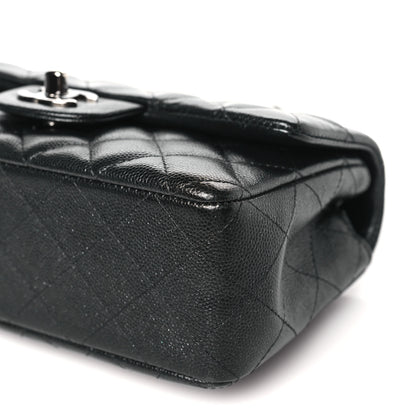 Chanel Iridescent Caviar Quilted Mini Rectangular Flap Black 10 of 10