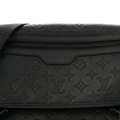 Louis Vuitton Calfskin Monogram Shadow Messenger Voyager PM  Black 7 of 10