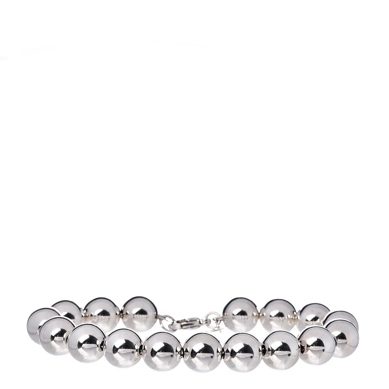 Tiffany Sterling Silver 10mm HardWear Ball Bracelet 1 of 4