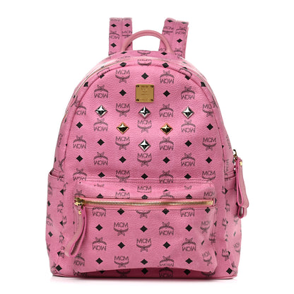 MCM Visetos Medium Sprinkle Stud Stark Backpack Pink 1 of 10