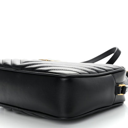 Saint Laurent Calfskin Matelasse Monogram Lou Camera Bag Black 9 of 9