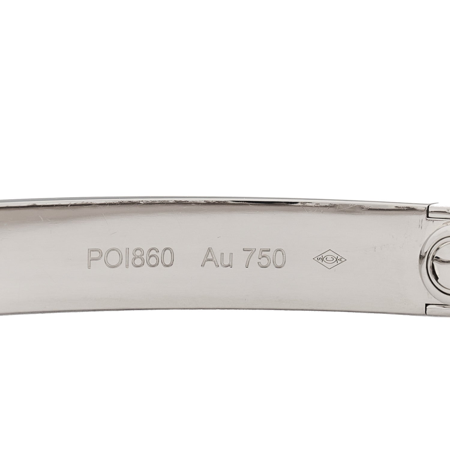 Cartier 18K White Gold LOVE Bracelet 20 4 of 6