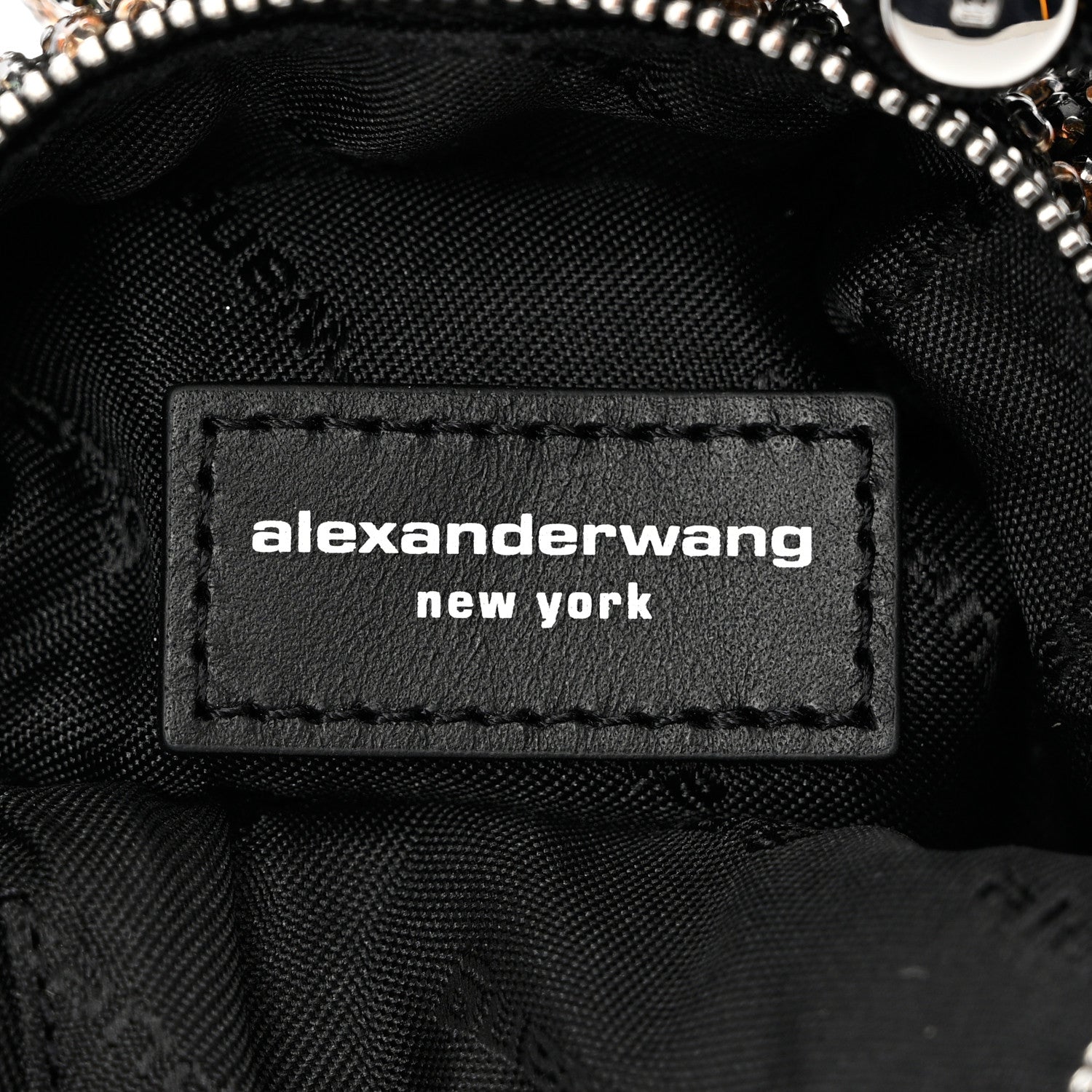 Alexander Wang Crystal Mesh Tiger Beiress Wristlet Black Multicolor 6 of 8