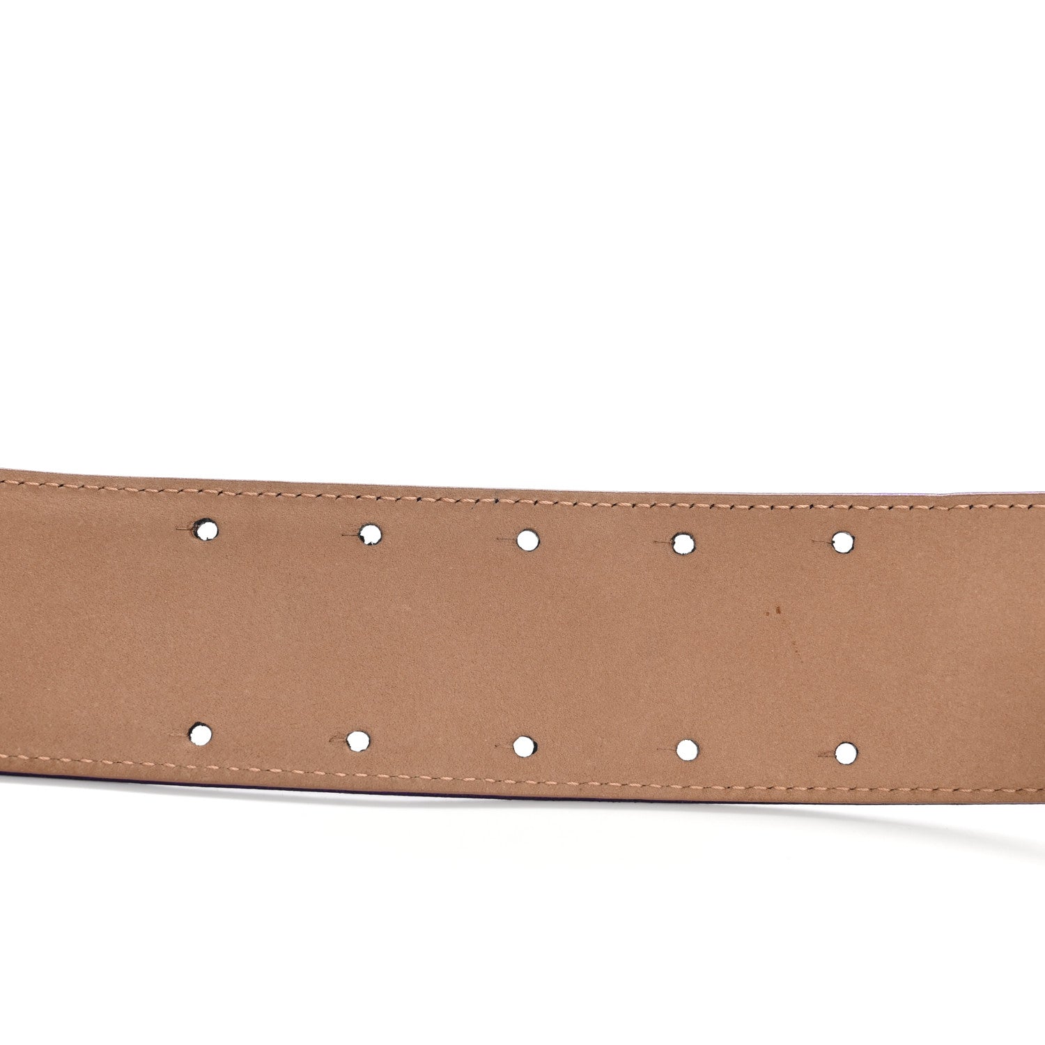 Chanel Metallic Calfskin CC Logo Belt 80 32 Purple 3 of 7