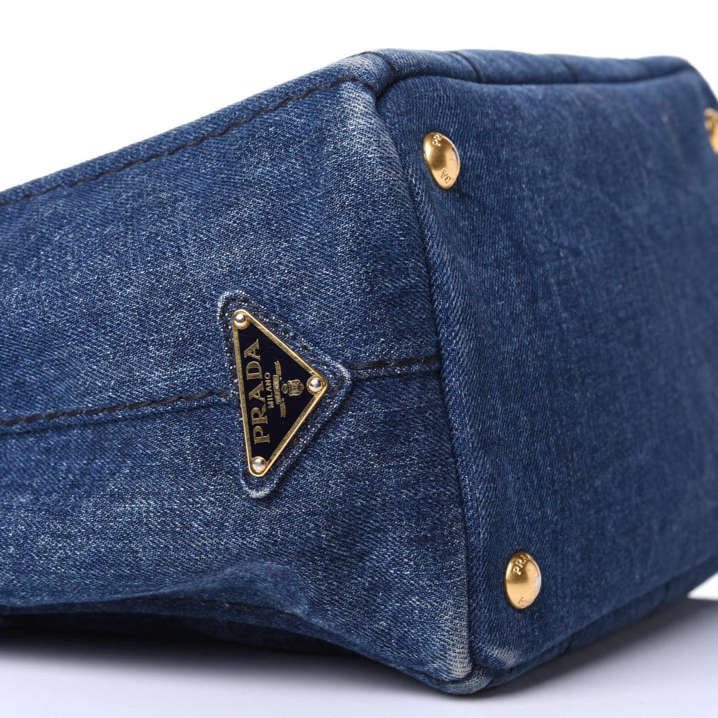 Denim Small Logo Tote Avio