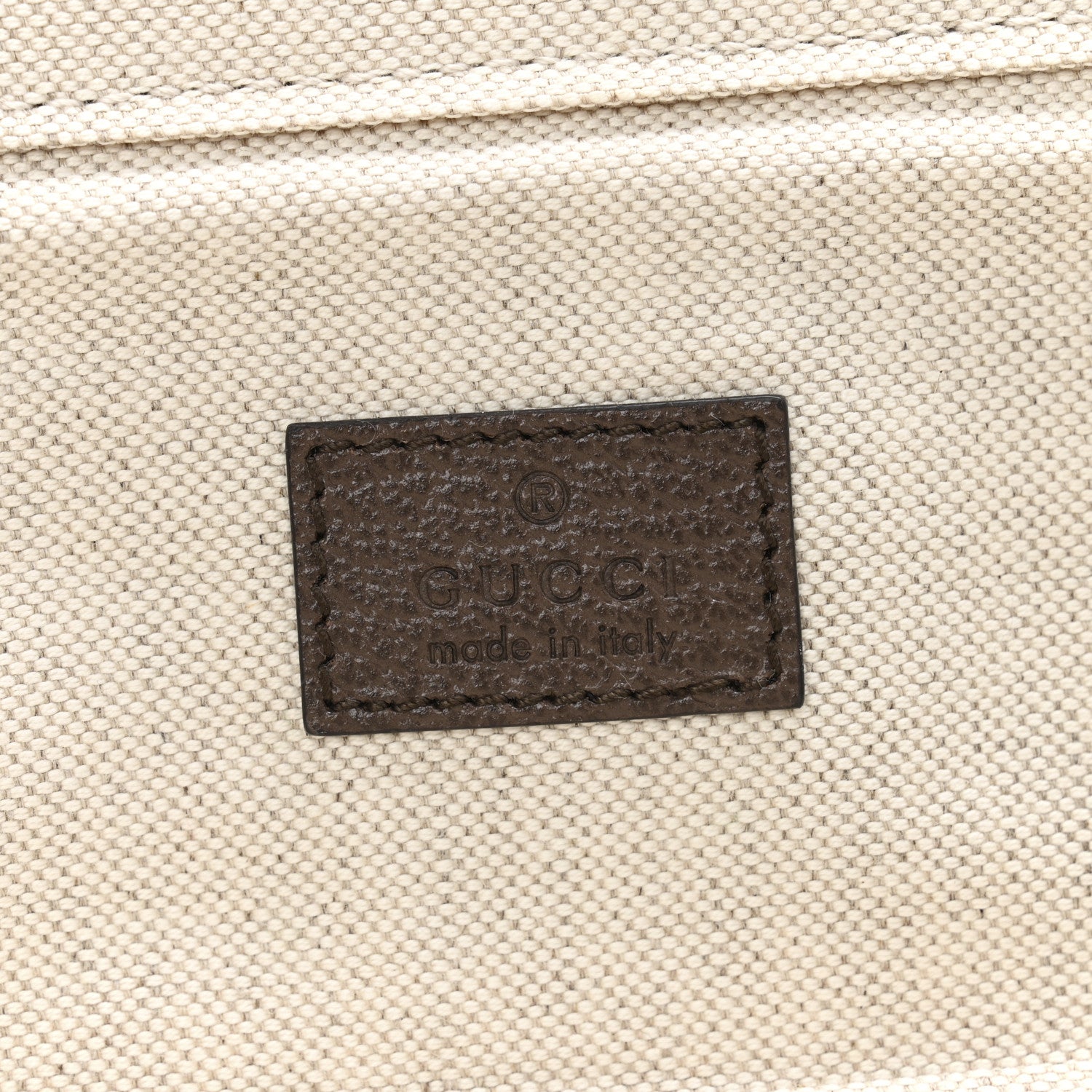 Gucci GG Supreme Monogram Mini Packing Cube Beige Ebony New Acero 6 of 7