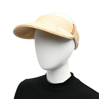 Louis Vuitton Cotton Raffia Effect Beachview Visor Natural 2 of 7