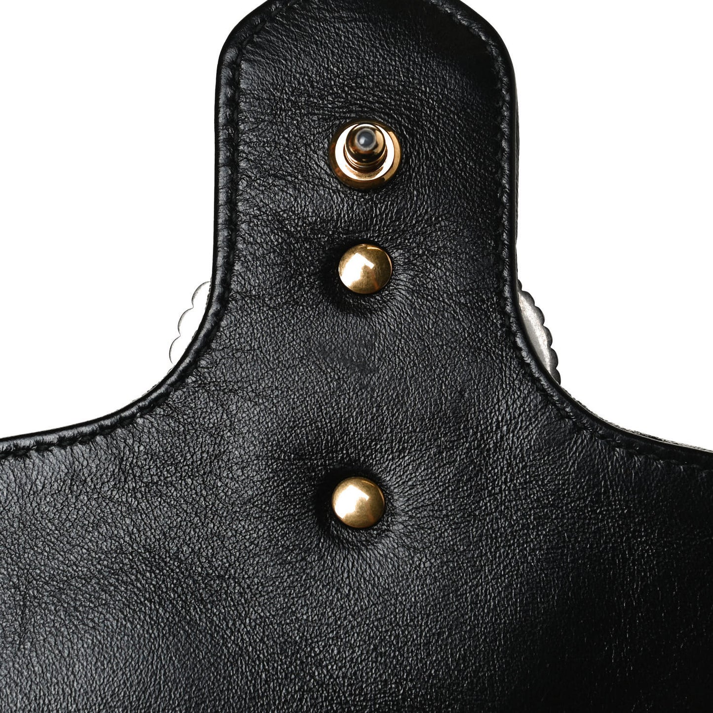 Vintage Effect Calfskin Matelasse Diagonal Small Torchon GG Marmont Shoulder Bag Cognac Black