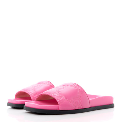 Gucci Nappa GG Matelasse Flat Slide Sandals 35 Bon Bon 3 of 8