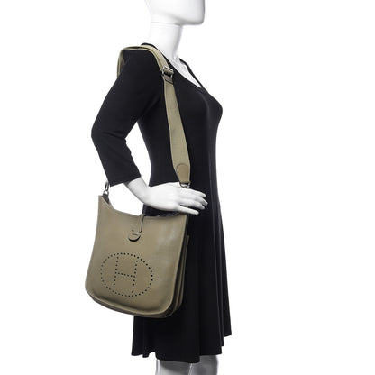 Hermes Taurillon Clemence Evelyne III PM Sauge 2 of 11