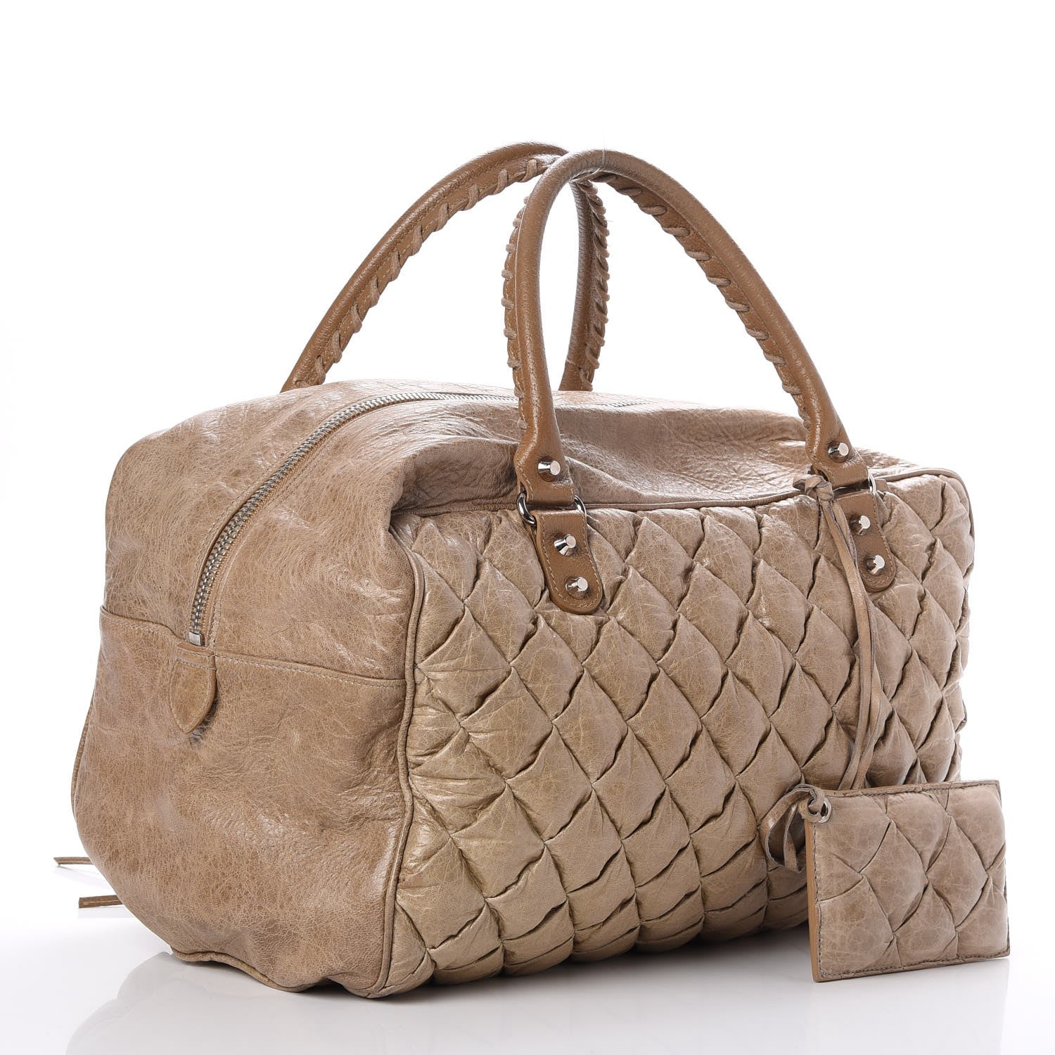 Balenciaga Agneau Quilted Matelasse MM Tote 3 of 7