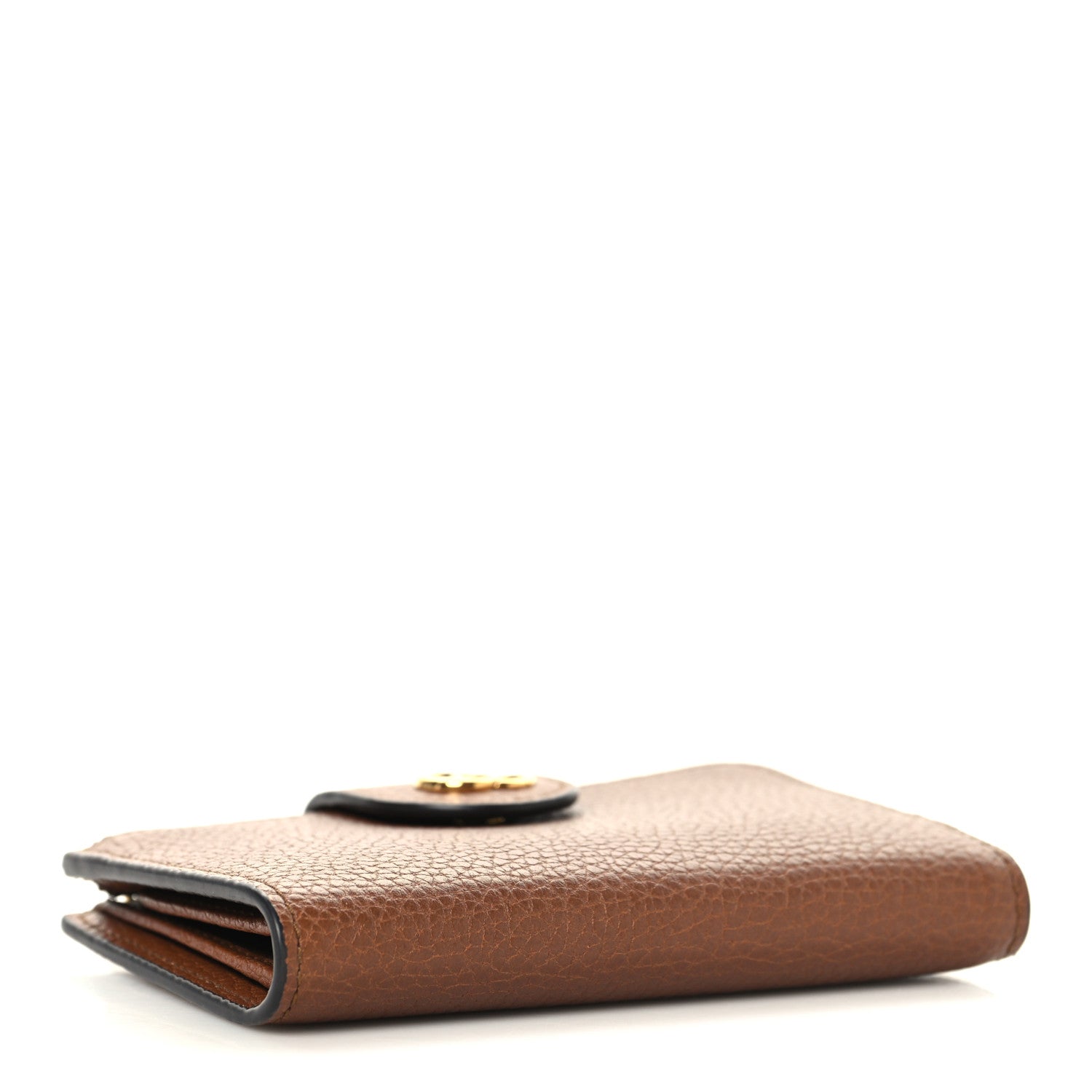 Gucci Piuma Calfskin Medium Bamboo Double G Wallet Cuir 4 of 8