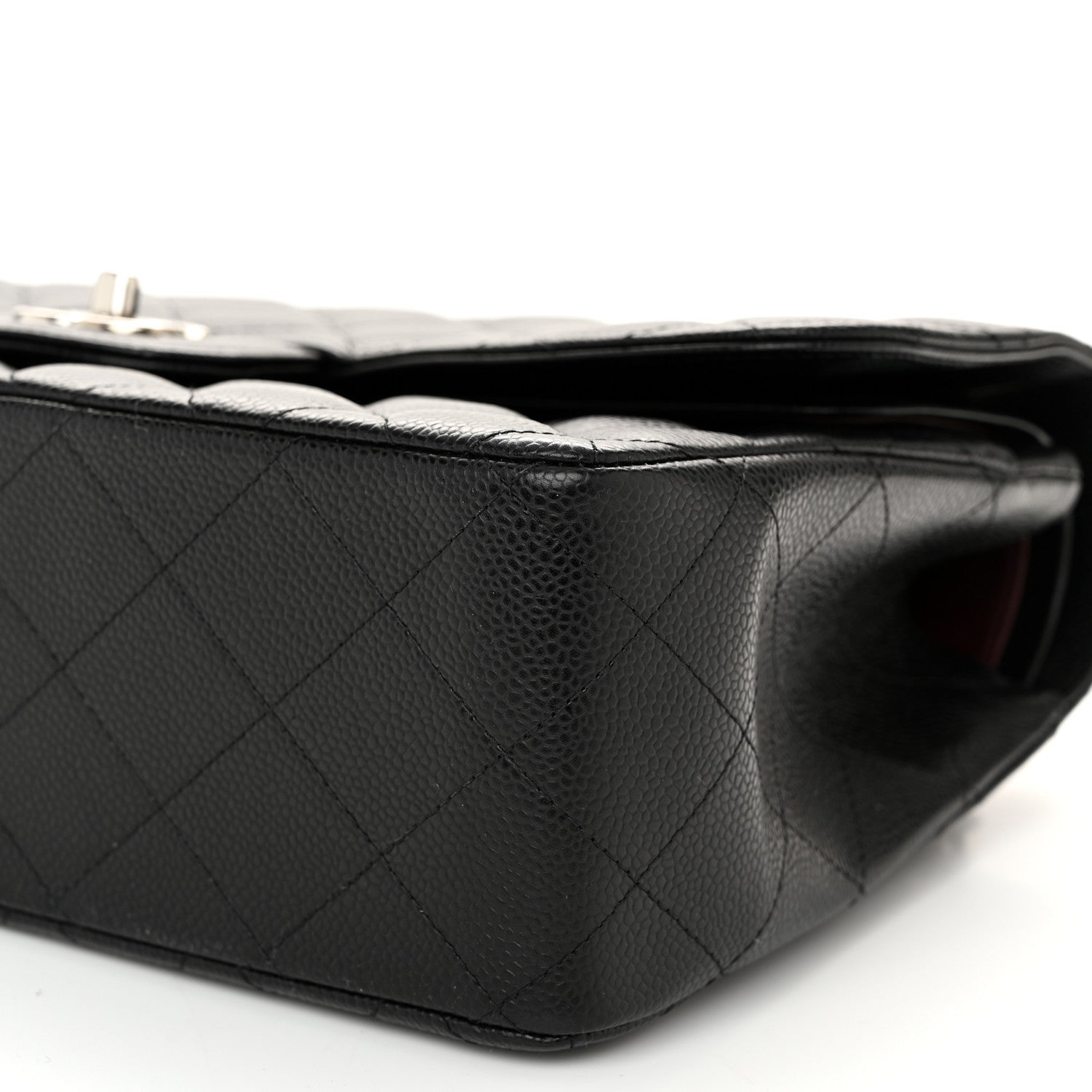 Chanel Caviar Quilted Jumbo Double Flap Black 10 of 11
