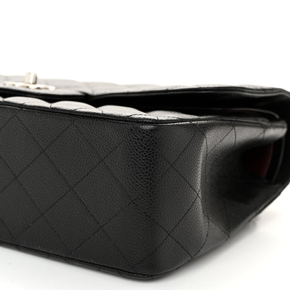 Chanel Caviar Quilted Jumbo Double Flap Black 10 of 11