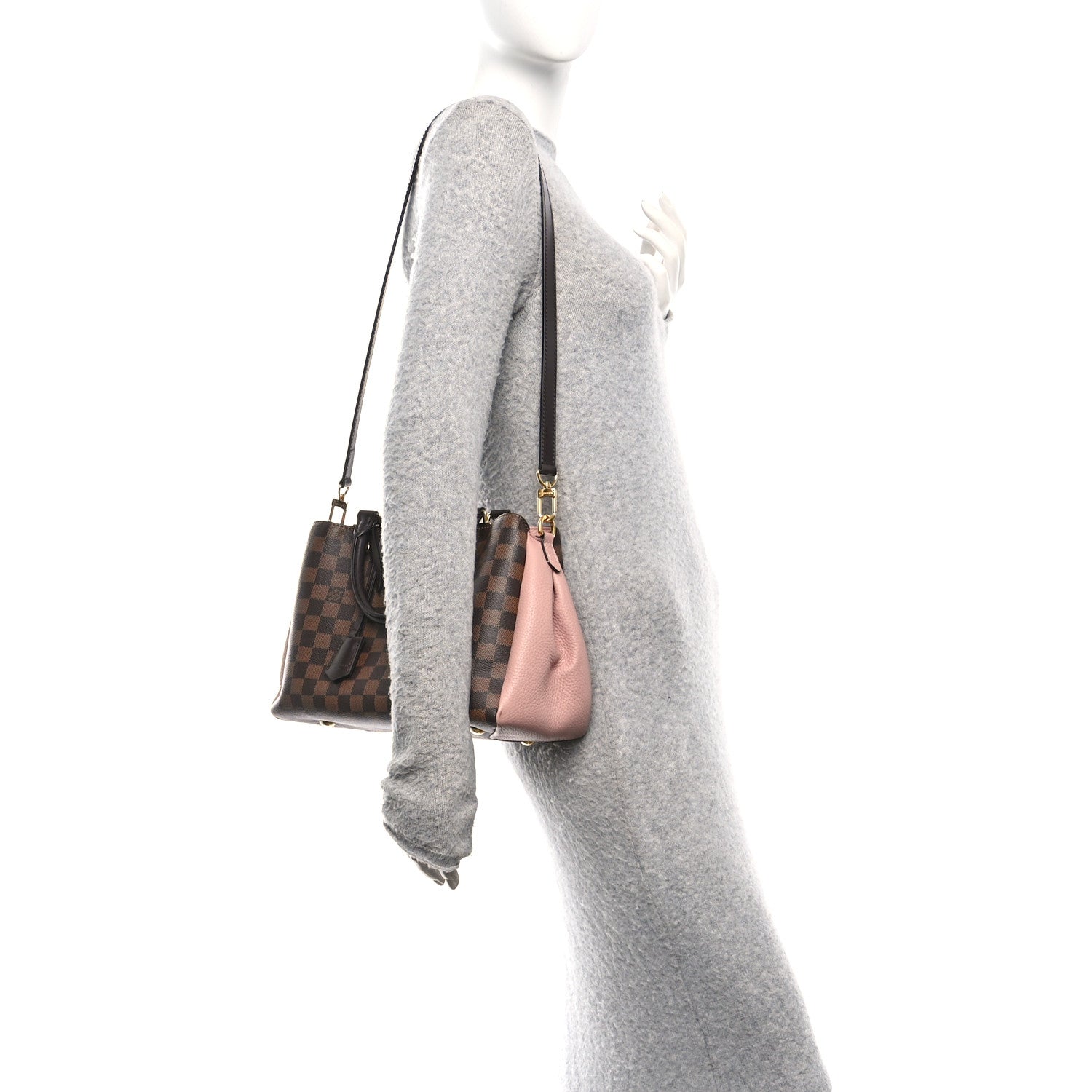 Louis Vuitton Damier Ebene Cuir Taurillon Brittany Magnolia 2 of 10