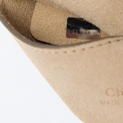 Chloe Suede Calfskin Studded Small Faye Shoulder Bag Black 8 of 8