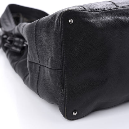 Chanel Calfskin Square Stitched Tassel Bag Black 6 of 12