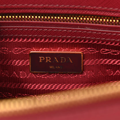 Prada Saffiano Small Galleria Double Zip Tote Cerise 5 of 8